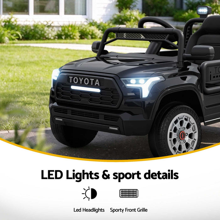 Toyota Sequoia TRD Pro Officially Licensed Off Road Kids Ride On Car with Remote Control-Black