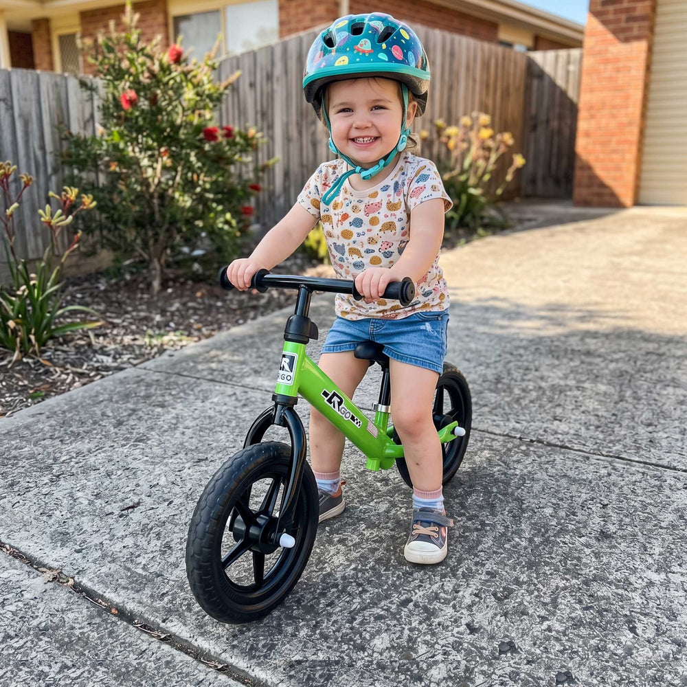 Track Star 12 Inch Kids Balance Bike | Lime Green