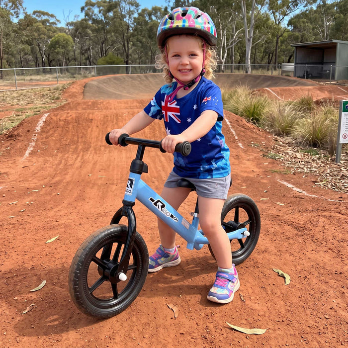 Track Star 12 Inch Kids Balance Bike | Pale Blue