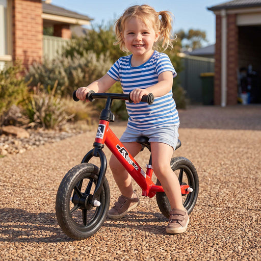 Track Star 12 Inch Kids Balance Bike | Fire Engine Red