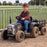 Tractor with Detachable Trailer Kids Ride On Electric Car with Remote Control | Jet Black