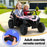 Twin Two Seater Deluxe 12V Off Road Kids Ride On Car Raven Black with Pink