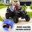Twin Two Seater Deluxe 12V Off Road Kids Ride On Car Raven Black