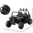 Twin Two Seater Deluxe 12V Off Road Kids Ride On Car Raven Black