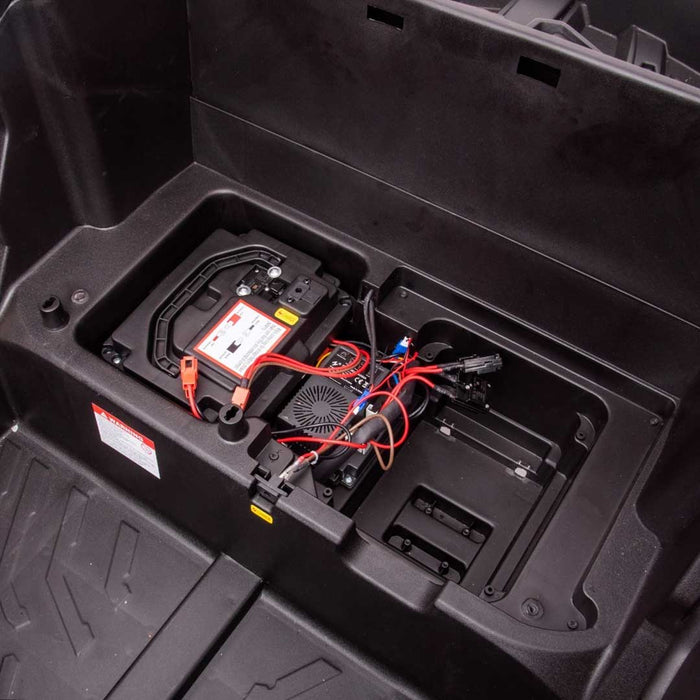 Two Seater Twin Officially Licensed CAN-AM Premium 24V Kids Ride On Buggy with Remote Control Carbon Black