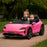 Two Seater Twin Officially Licensed Porsche Taycan Turbo S Kids Ride On SUV with Remote Control Porsche Pink Pig