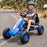 Ultimate Racer Kids Pedal Powered Go Kart | Electric Blue