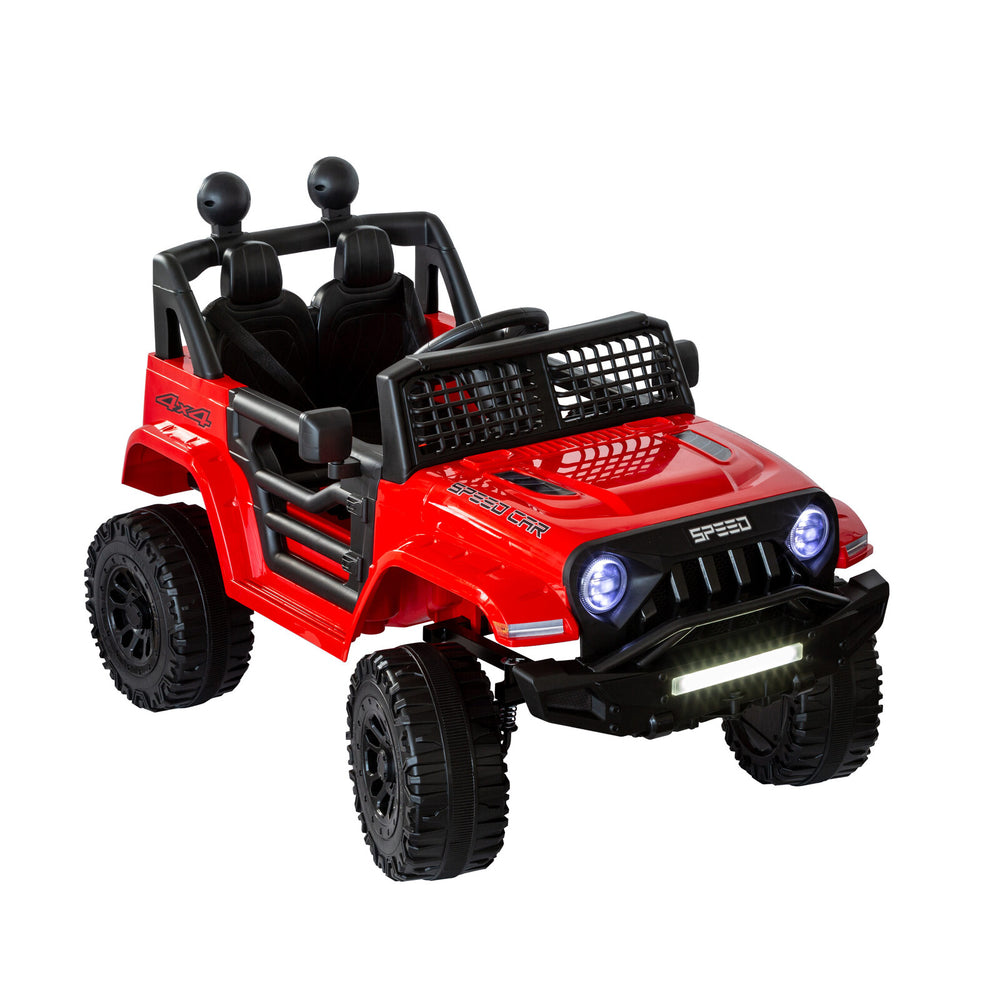 Jeep Inspired Kids Ride On Car with Remote Control | Lava Red