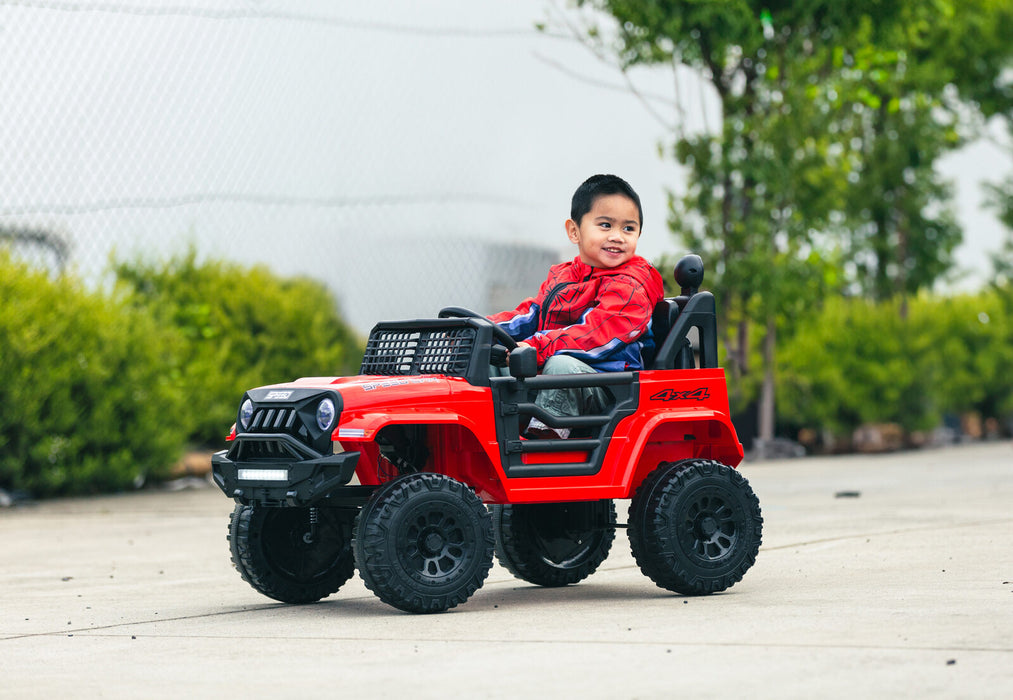 Remote Car Rideon Jeep Inspired Kids Ride On Car with Remote Control | Lava Red | Ride Ons