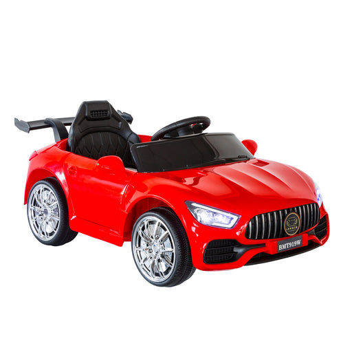 Mercedes Benz Inspired Kids Ride On Car with Remote Control | Candy Apple Red