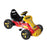 Super Racer Kids Pedal Powered Go Kart | Red/Yellow
