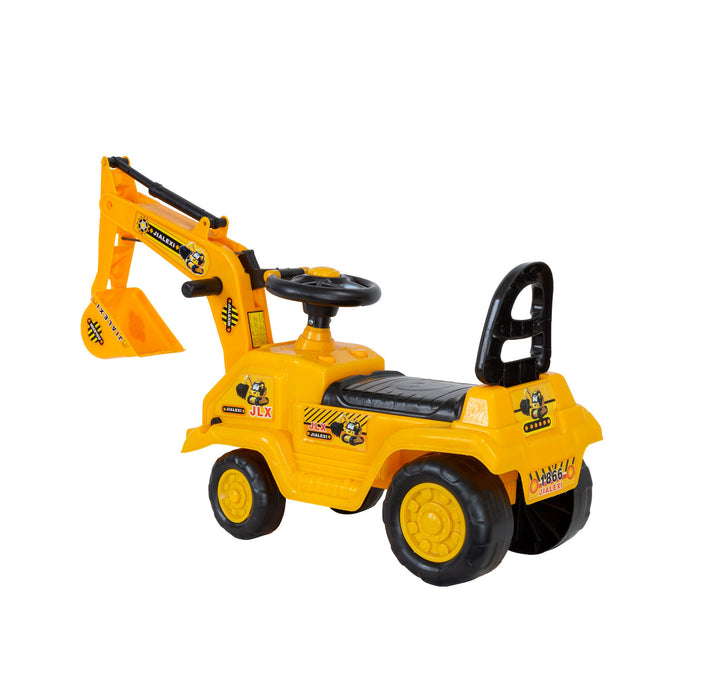 Construction Inspired Kids Ride On Car Excavator Digger | Yellow