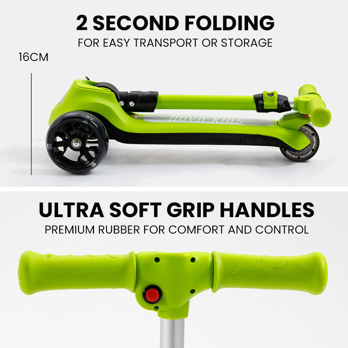 Rovo Junior Wheel Electric Folding Scooter with Adjustable Heights — 