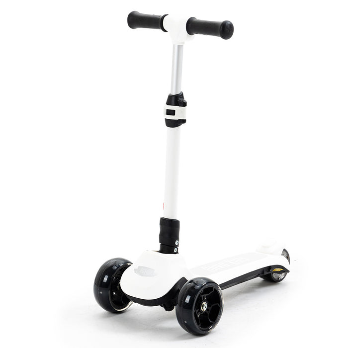 Rovo Junior 3 Wheel Electric Folding Scooter with Adjustable Heights | White