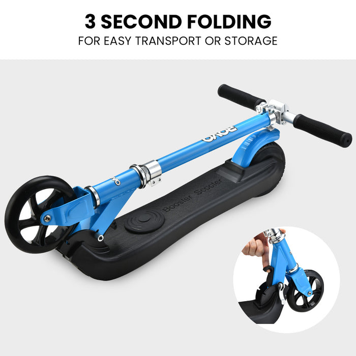Rovo Junior 2 Wheel Electric Folding Scooter with Adjustable Heights | Sky Blue