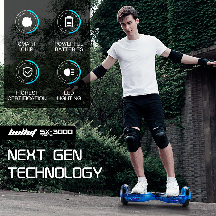 Bullet Hoverboard Self Balancing Electric Scooter Personal Transport by Bullet | Blue Camoflouge