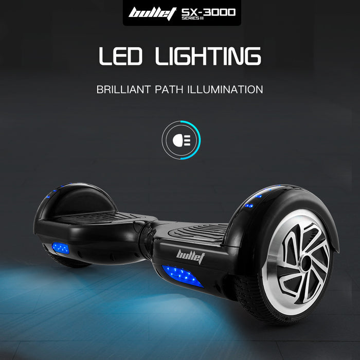 Bullet Hoverboard Self Balancing Electric Scooter Personal Transport by Bullet | Classic Black