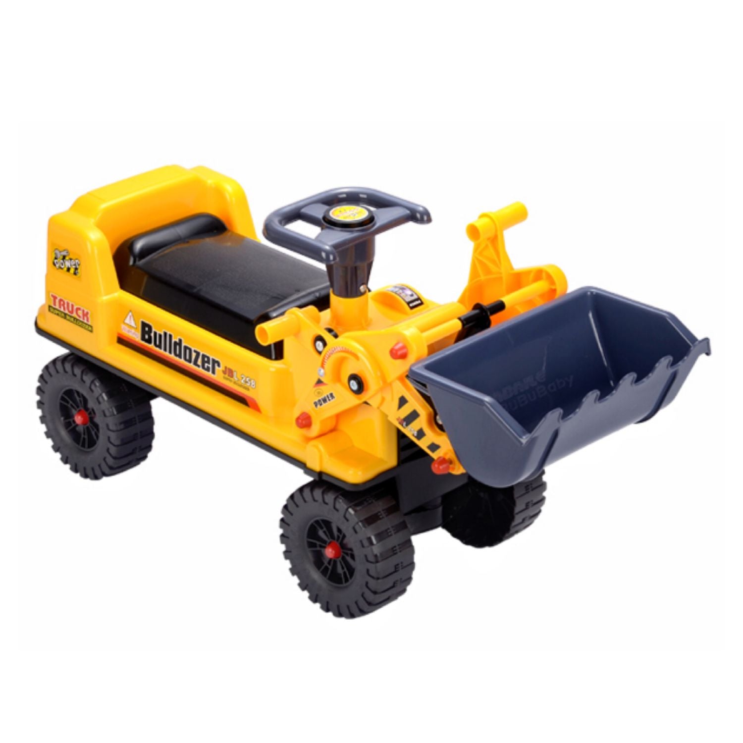 Construction Inspired Kids Ride On Car Bulldozer Digger with Helmet ...
