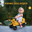 Construction Inspired Kids Ride On Car Bulldozer Digger | Yellow