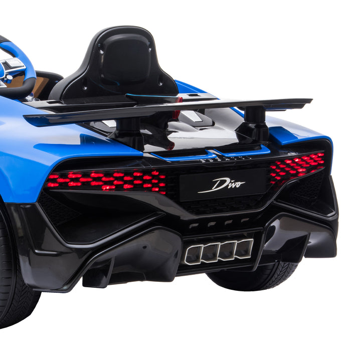 Officially Licensed Bugatti Divo Kids Premium Ride On Car with Remote Control | French Racing Blue