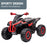 Kids Premium ATV Ride On Quad Bike | Scorched Red & Black