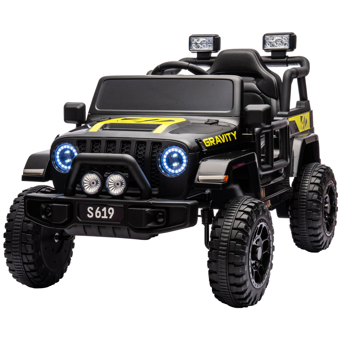 Toyota Jeep Inspired Kids Ride On Car with Remote Control & Detachable ...