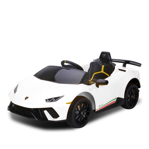 Lamborghini Aventador Officially Licensed Kids Ride On Car with Remote Control | Bianco (White)