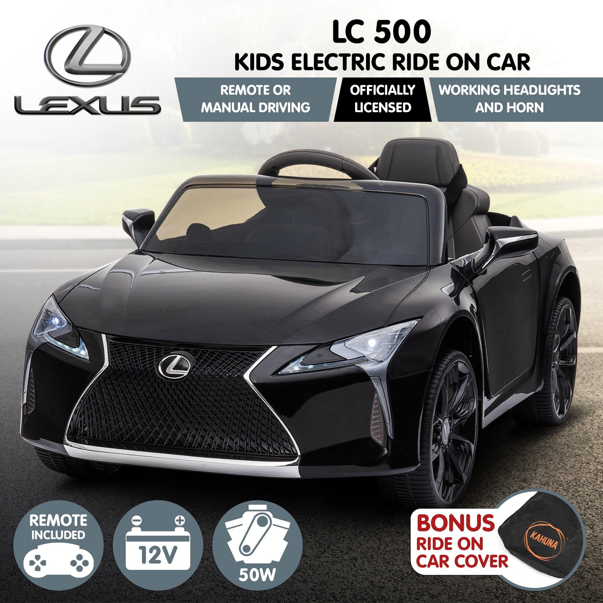 Officially Licensed Lexus LC 500 Premium Kids Ride On Car with Remote ...