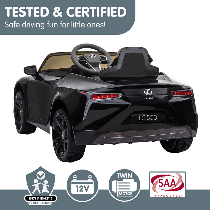 Officially Licensed Lexus LC 500 Premium Kids Ride On Car with Remote Control | Stargazer Black