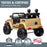 Officially Licensed Toyota FJ Cruiser Jeep Kids Ride On Car with Remote Control | British Khaki