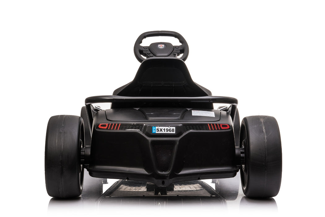 Traditional & Drifting Go Kart 24v Ride On Car | Cobalt & Black