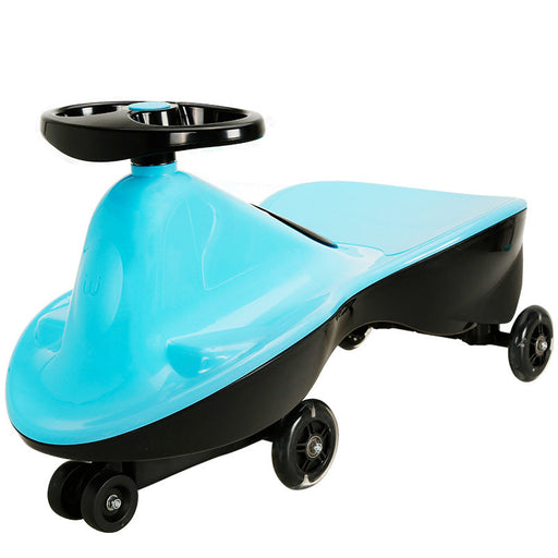 Premium Kids Ride On Swing Car | Sky Blue