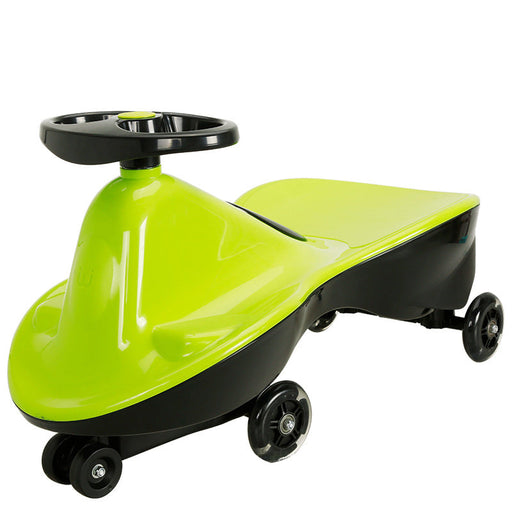 Premium Kids Ride On Swing Car | Chartreuse Green