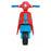 Vespa Inspired Foot-To-Floor-Balance-Push-Scooter Kids Ride On Scooter Lava Red with Sky Blue