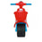 Vespa Inspired Foot-To-Floor-Balance-Push-Scooter Kids Ride On Scooter Lava Red with Sky Blue