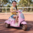 Vino Inspired Kids Ride On Car Scooter  | Pastel Pink