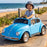 Volkswagon VW Beetle Officially Licensed Kids Ride On Car with Remote Control | Ocean Blue