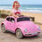  Volkswagon VW Beetle Officially Licensed Kids Ride On Car with Remote Control | Pink to the max