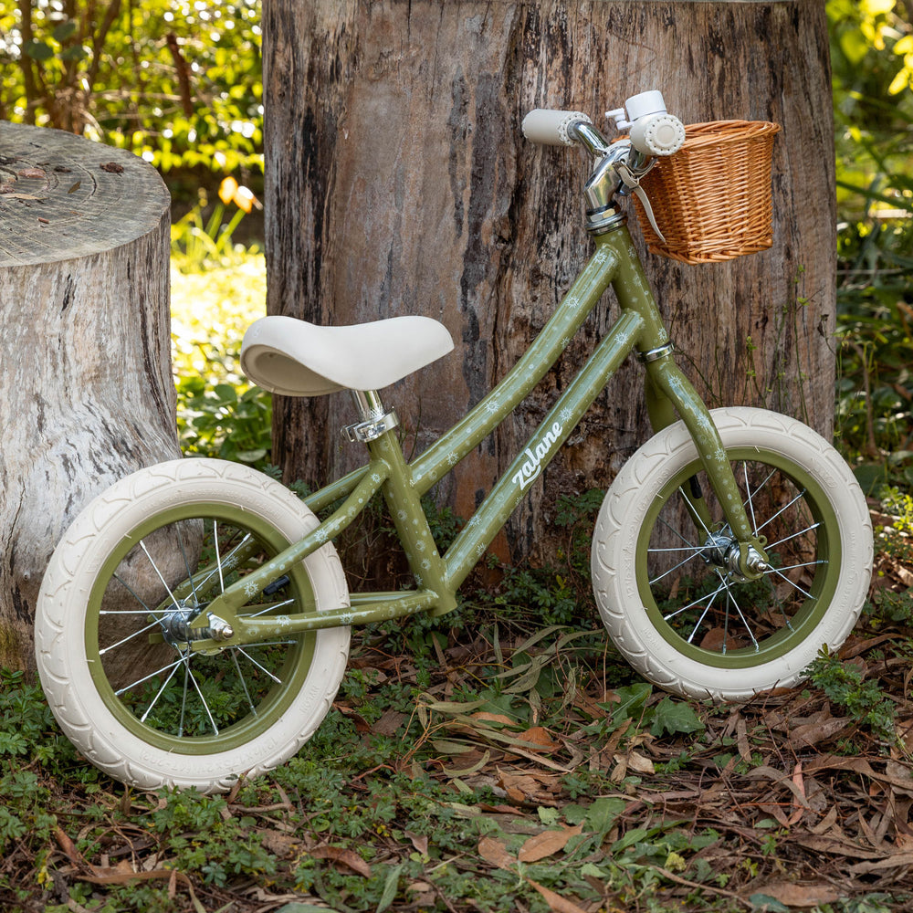 Zalane Cyrus 12" Inch Kids Balance Bike Soft Olive Green