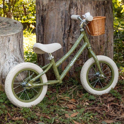 Zalane Cyrus 12" Inch Kids Balance Bike Soft Olive Green