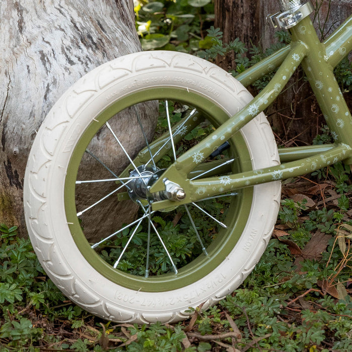 Zalane Cyrus 12" Inch Kids Balance Bike Soft Olive Green