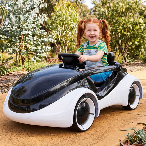 iRobot Inspired Kids Ride On Car with Remote Control | White