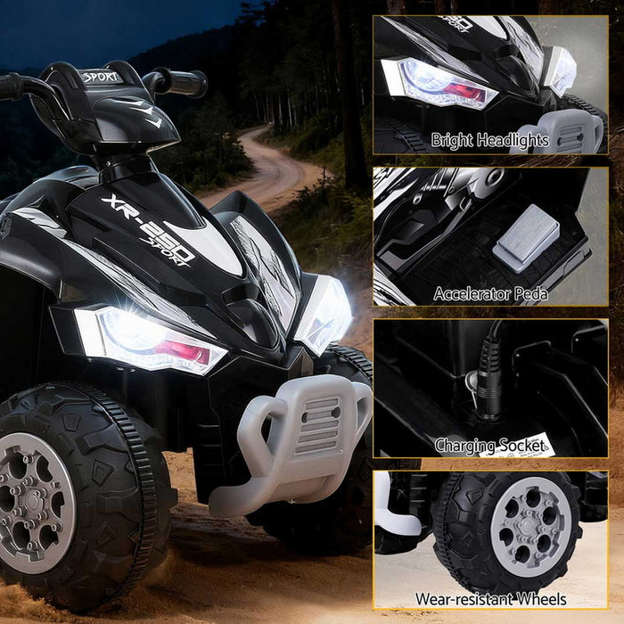 Kids-Ride-On-Car-ATV-Quad-Motorbike-Electric-Outdoor-Toys-12V-Black