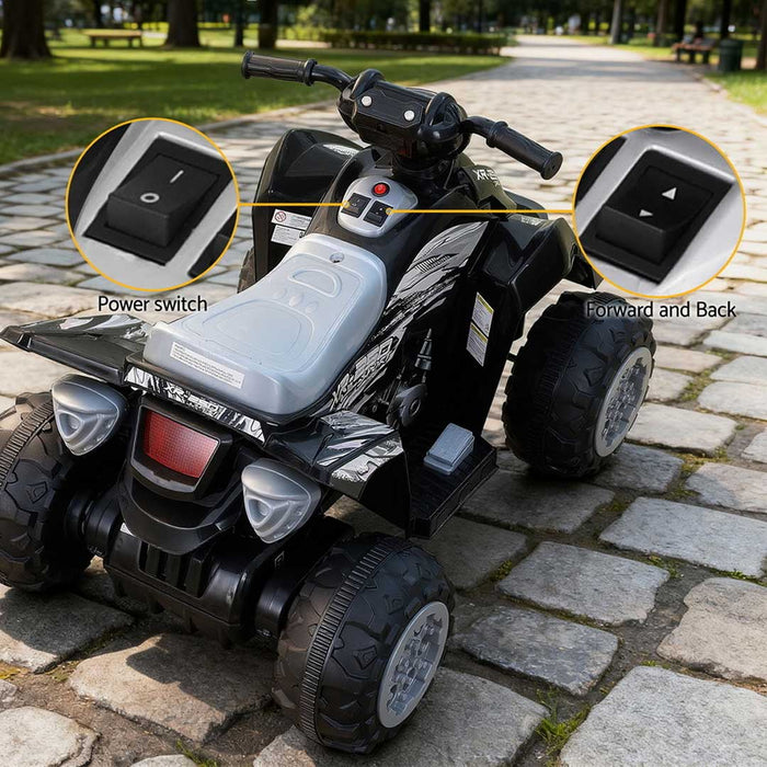 Kids-Ride-On-Car-ATV-Quad-Motorbike-Electric-Outdoor-Toys-12V-Black