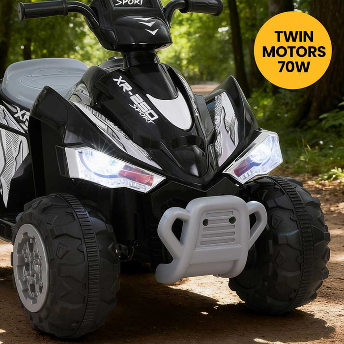 Kids-Ride-On-Car-ATV-Quad-Motorbike-Electric-Outdoor-Toys-12V-Black