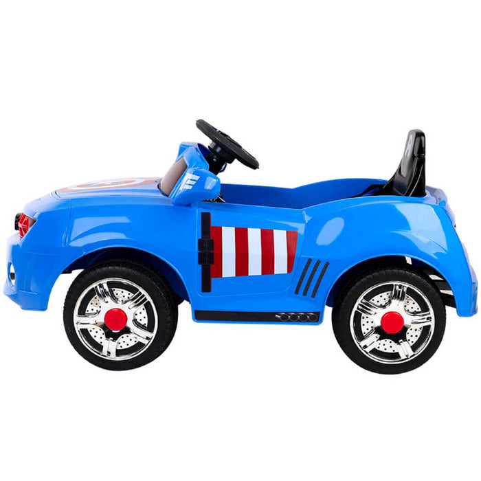 Disney Licensed Avengers Captain America Kids Ride On Car | Red/White/Blue
