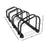 Stand Tall Portable 4 Bike Parking Rack Stand | Black