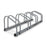 Stand Tall Portable 4 Bike Parking Rack Stand | Silver
