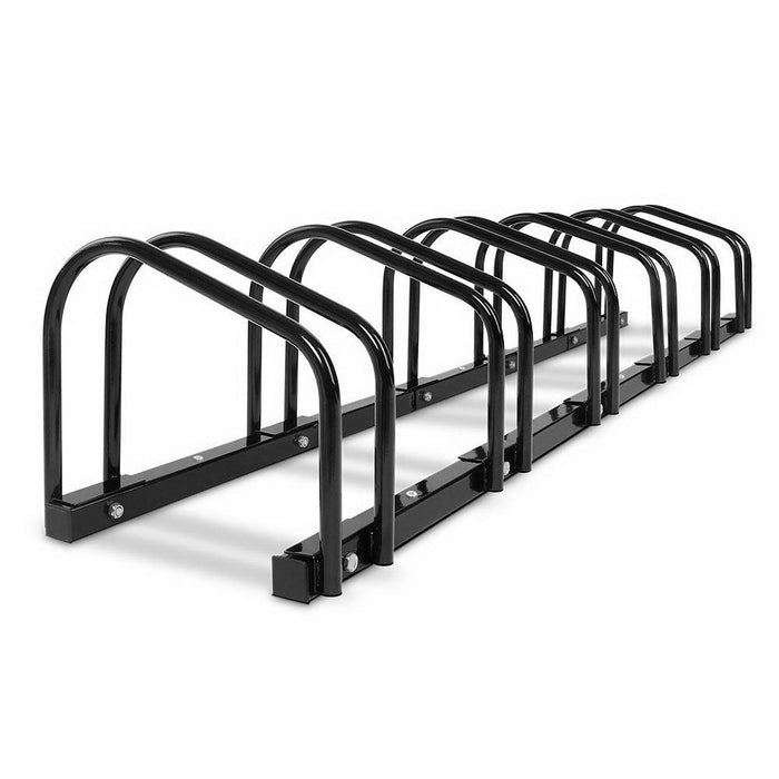 Stand Tall Portable 6 Bike Parking Rack Stand | Black