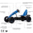 BERG B. Super Blue BFR  Kids & Adults Pedal or 3 Gear Powered Go Kart | Cobalt Blue